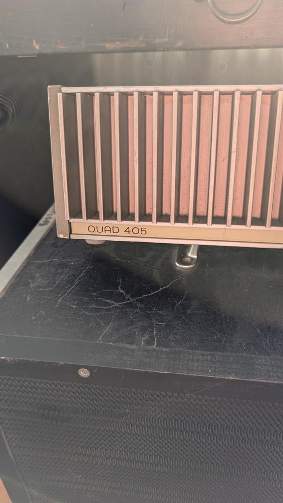 Quad 405 audio versterker met speaker, Overige merken, Gebruikt, Ophalen of Verzenden, 60 tot 120 watt