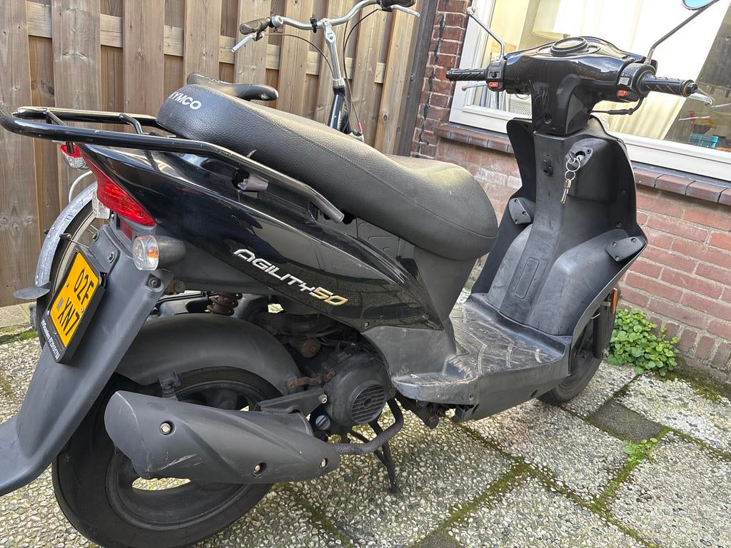 Kymco Agility 50 - Geel Kenteken - Start direct!, Fietsen en Brommers, Scooters | Kymco, Ophalen, Gebruikt, Maximaal 45 km/u, 50 cc