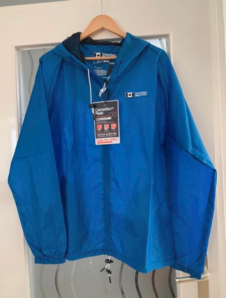 Canadian Peak Regenjas Blauw XL, Ophalen of Verzenden, Nieuw, Maat 56/58 (XL), Blauw