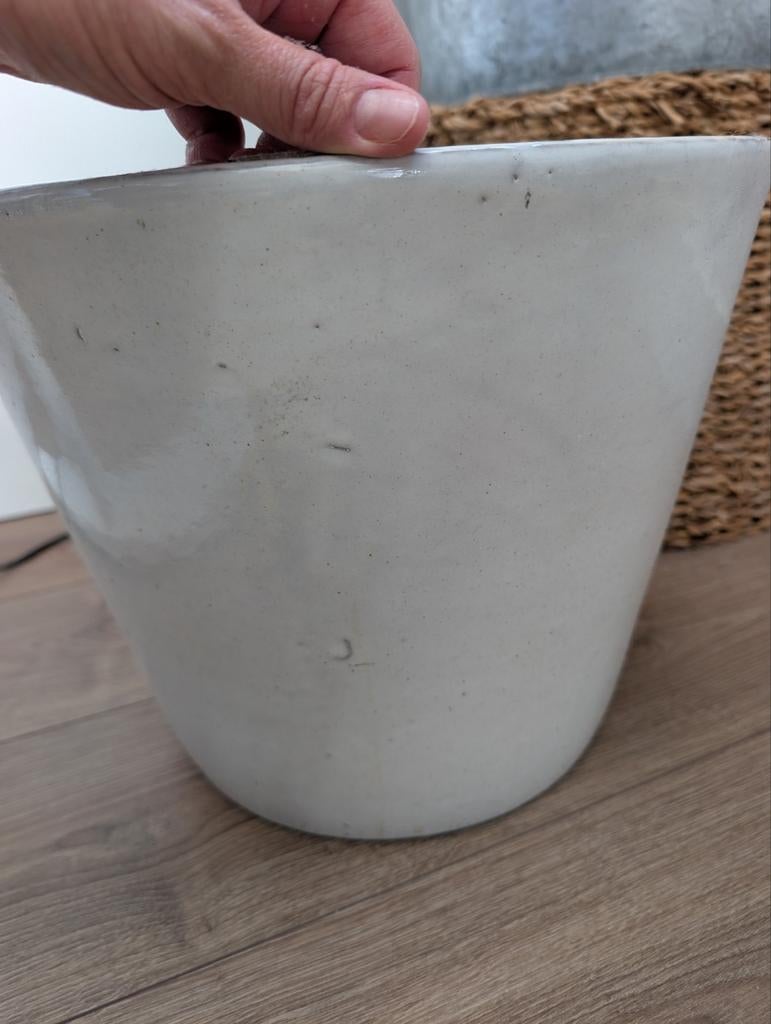 Gecoate terracotta plantenpot, Tuin en Terras, Ophalen