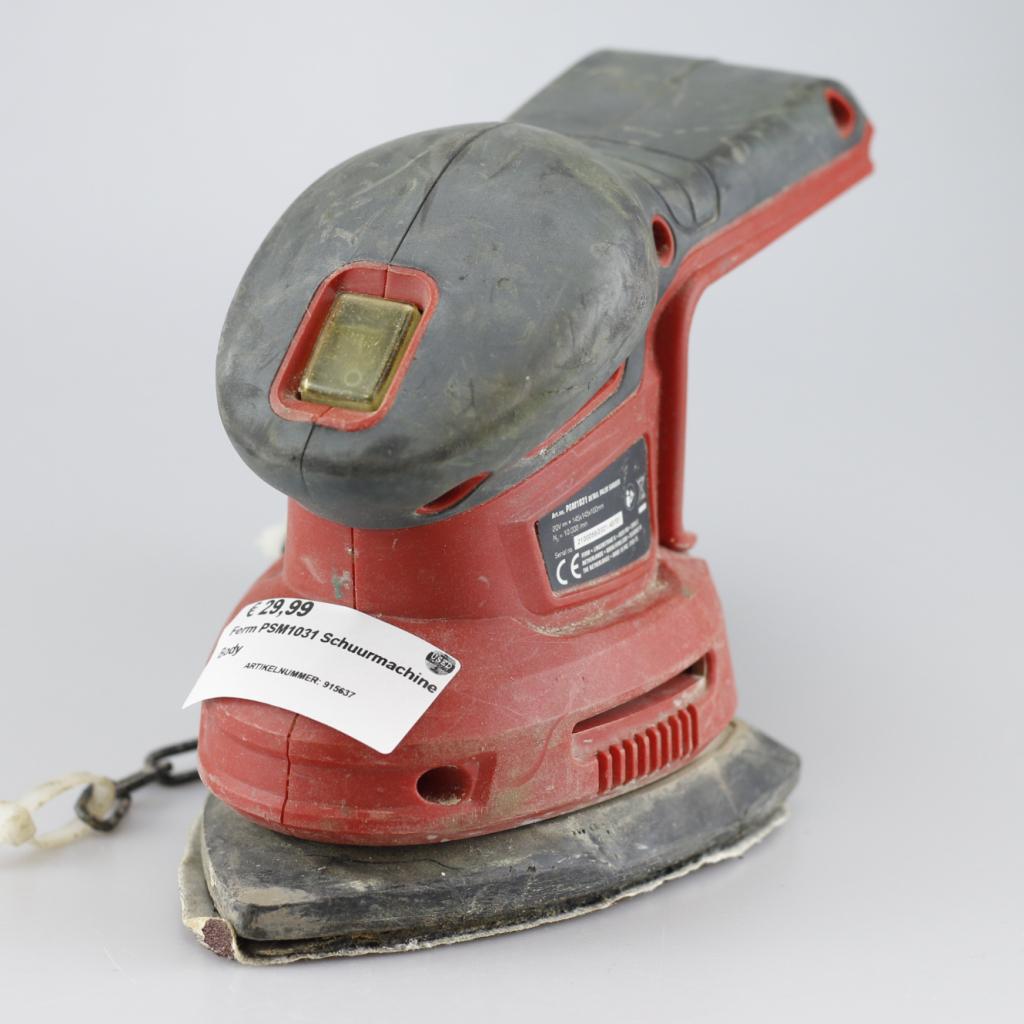 Ferm PSM1031 Schuurmachine Body, Ferm, Zo goed als nieuw, Support@ferm.com, Ferm B.V., Merwehaven 23, 
2984 AG Ridderkerk
Netherlands