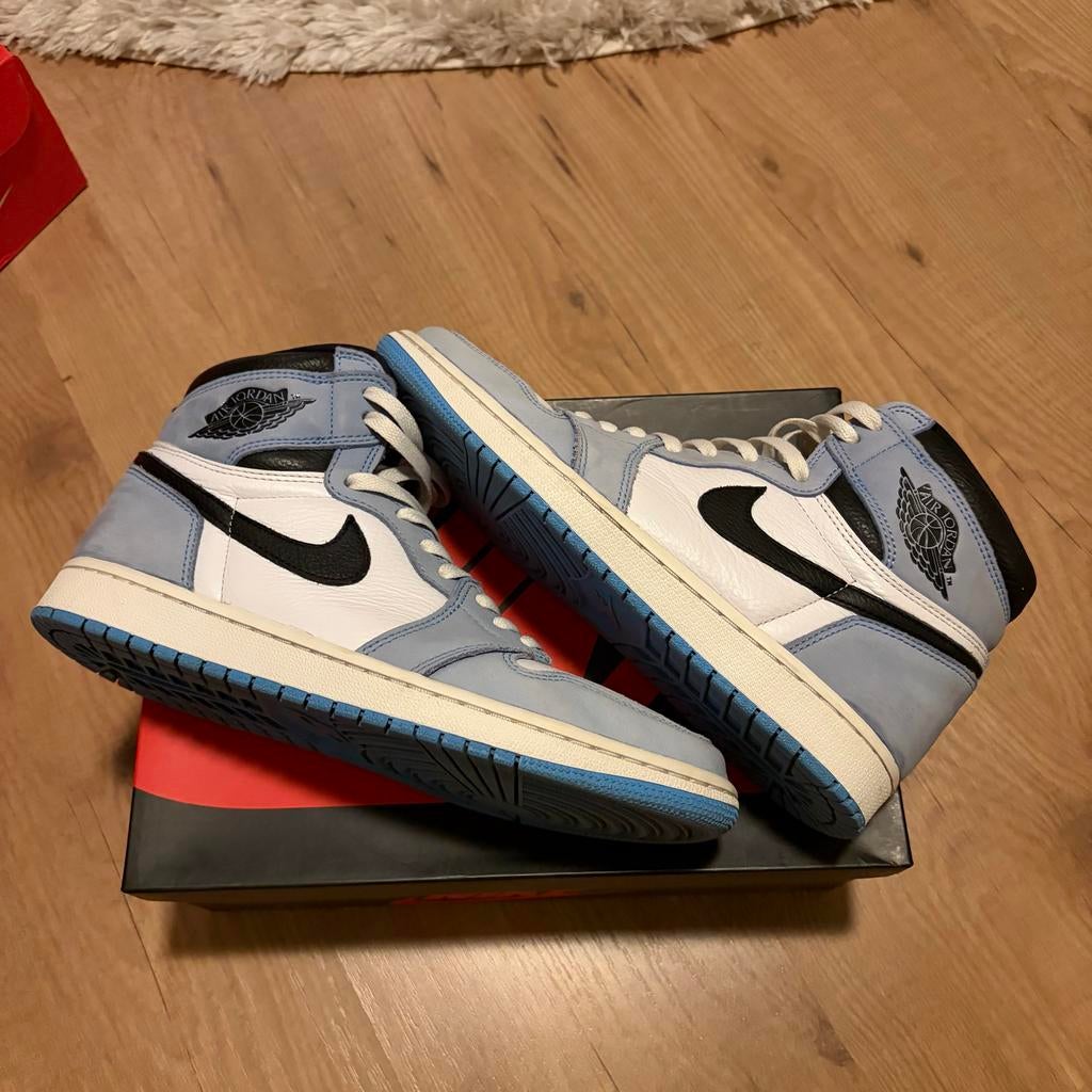 Nike Air Jordan 1 Retro High OG University Blue, Kleding | Heren, Schoenen, Ophalen of Verzenden, Zo goed als nieuw, Blauw, Sneakers of Gympen