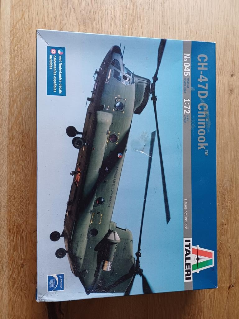 Italeri 1:72 Chinook helikopter, 1:72 tot 1:144, Italeri, Helikopter, Ophalen of Verzenden