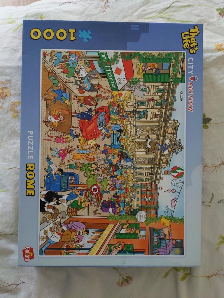 That's Life City Edition Rome 1000 stukjes puzzel, Ophalen of Verzenden, 500 t/m 1500 stukjes, Zo goed als nieuw, Legpuzzel