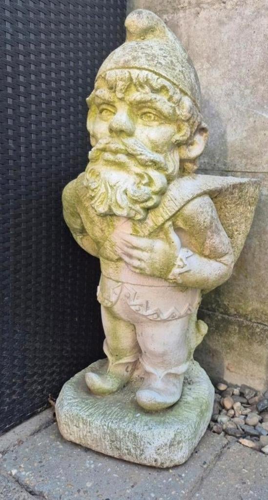 Kabouter beeld met bloempot, Tuin en Terras, Tuinbeelden, Ophalen