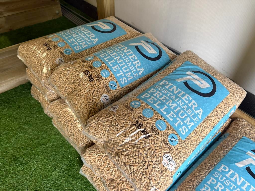 Piniera Witte Houtpellets Pellets EN+A1 scherpe prijs!, Minder dan 3 m³, Ophalen of Verzenden