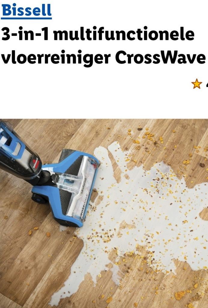 Bissell CrosseWave, Ophalen, Zo goed als nieuw