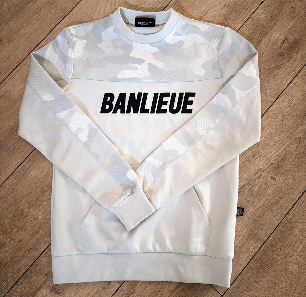 BANLIEUE sweater maat S - Zo goed als nieuw, Ophalen of Verzenden, Zo goed als nieuw, Maat 46 (S) of kleiner, Grijs