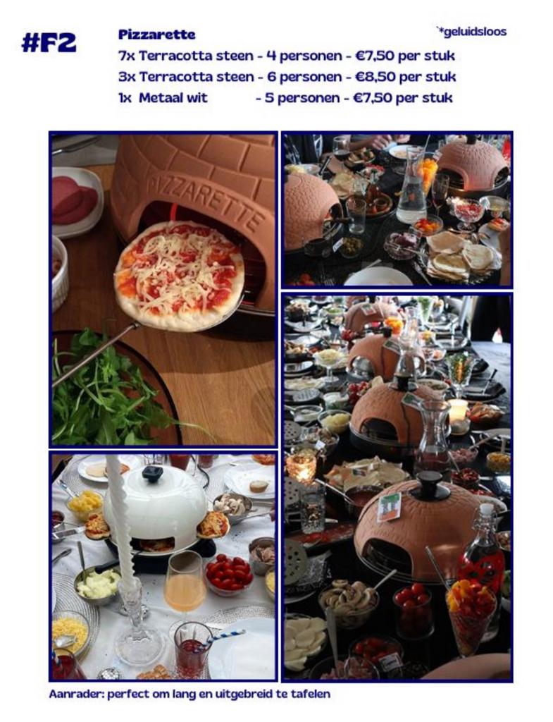 Pasen Pizzarette Diner of Brunch vanaf € 7,50, Ophalen, Zo goed als nieuw