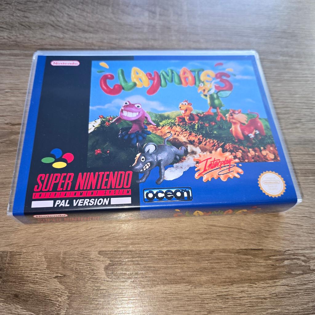 Claymates SNES Game Case, Avontuur en Actie, Verzenden, 1 speler, Zo goed als nieuw