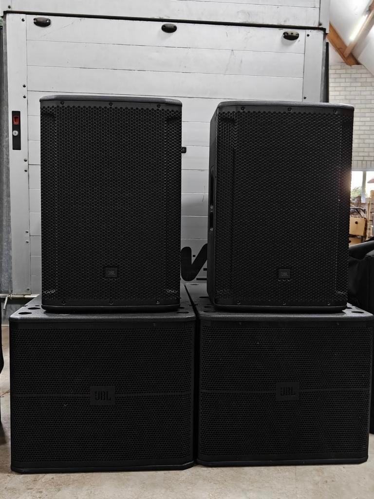 JBL VRX 918 sp en JBL SRX 815p actieve set, Ophalen, Gebruikt, 120 watt of meer, JBL