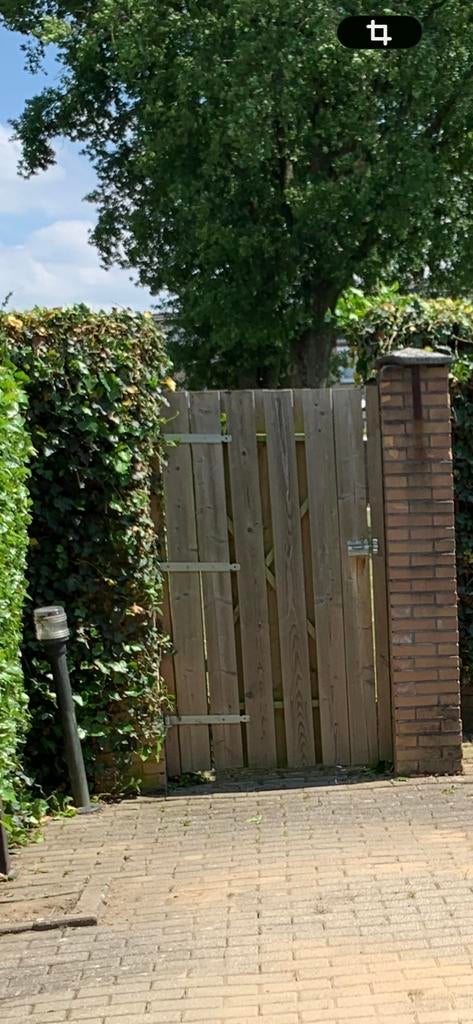 Te koop schuttingpoort, Ophalen, Minder dan 3 meter, Hout, 1 tot 2 meter