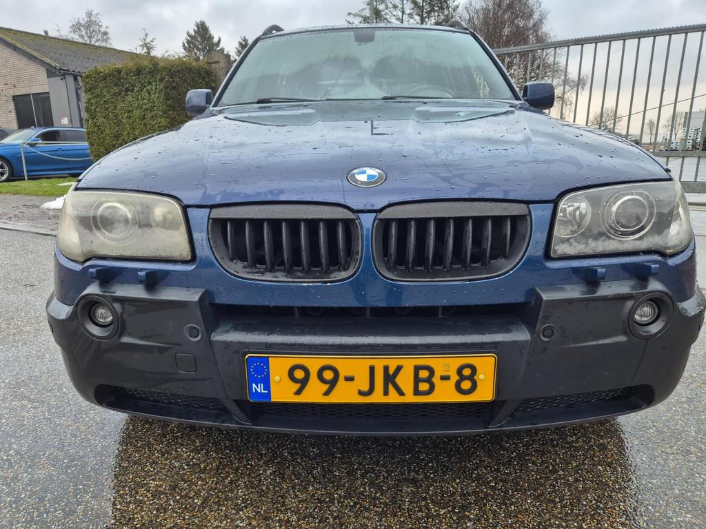BMW X3 3.0i xenon,afneembare trekhaak,pdc,leer,pano, Automaat, Gebruikt, 2000 kg, Blauw