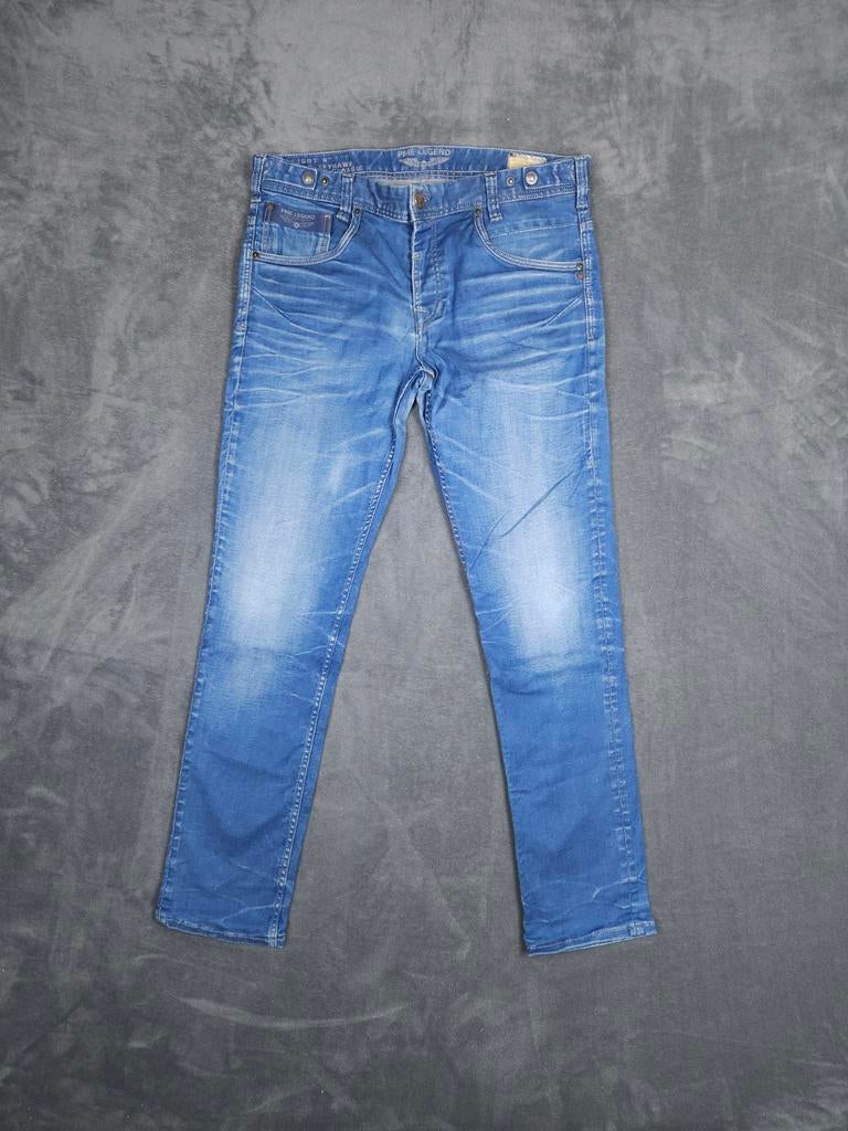 Pme Legend Broek Regular Slim Fit W38 L34 Blauw Pall Mall, W36 - W38 (confectie 52/54), Blauw, ., Ophalen of Verzenden