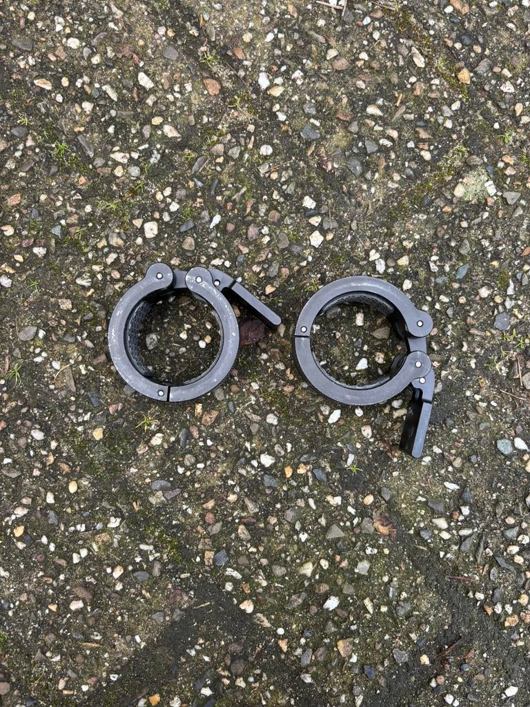 ZEUZ 2 STUKS ALUMINIUM 50 MM HALTERSLUITING & HALTERKLEM, Ophalen