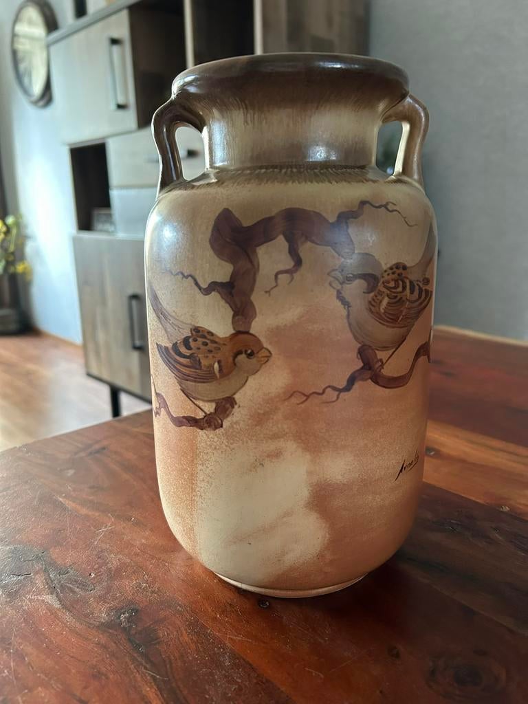 Italiaanse vaas - Arnaldo Miniati, Huis en Inrichting, Woonaccessoires | Vazen, Overige materialen, Overige kleuren, Ophalen of Verzenden