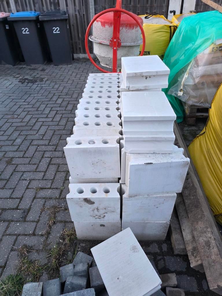 Kalkzandsteen blokken 50 stuks, Ophalen of Verzenden