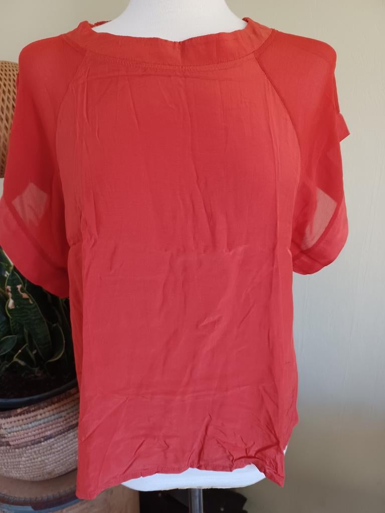 Lafeemaraboutee shirt 40 roest oranje, Maat 38/40 (M), Oranje, Ophalen of Verzenden, Zo goed als nieuw