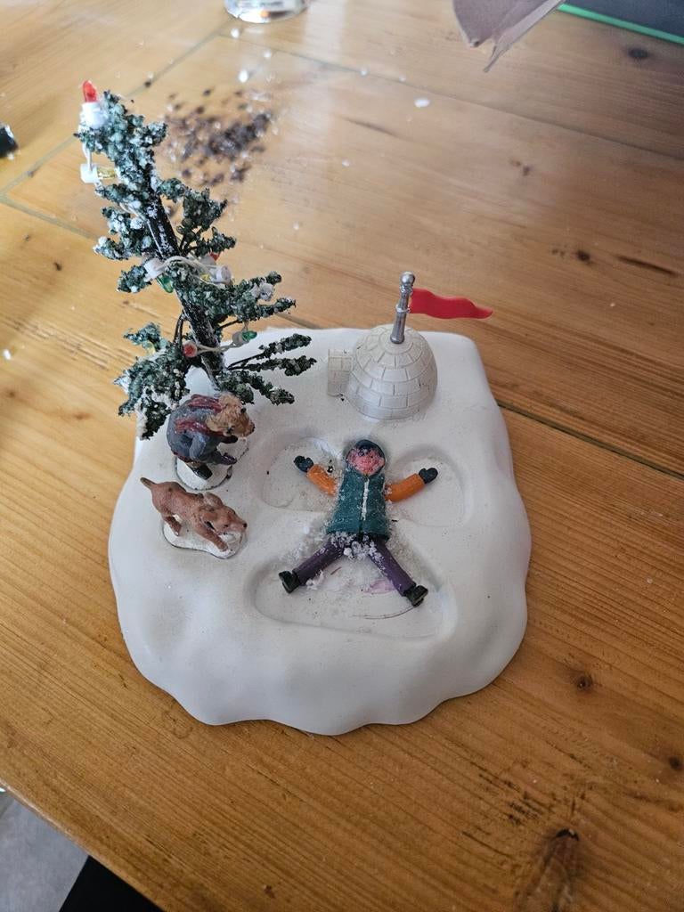 Lemax sneeuwengel, Ophalen