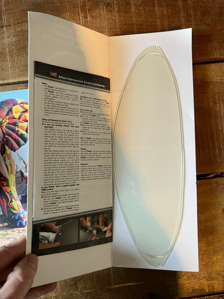 Pinlock anti-condens lens voor Shoei CX-1/CX-1V vizier, Ophalen of Verzenden, Nieuw met kaartje, Integraalhelm, Shoei