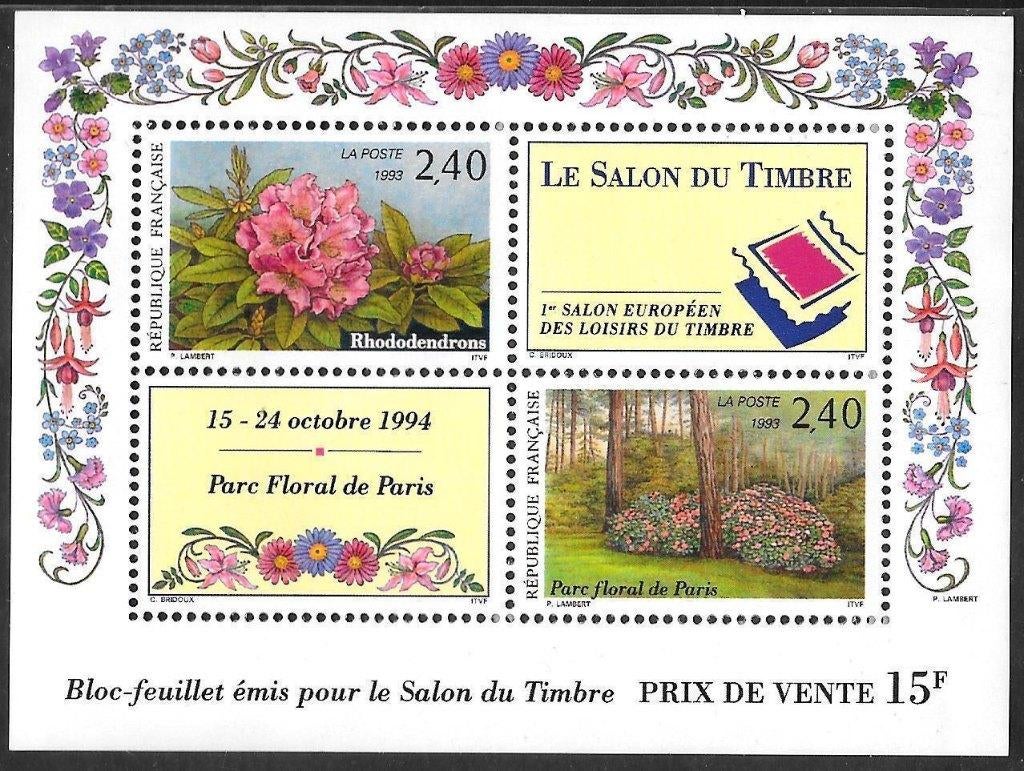 FRANKRIJK 1993 SALON DU TIMBRE Blokje, Michel: B-13, Postfri, Verzenden, Postfris