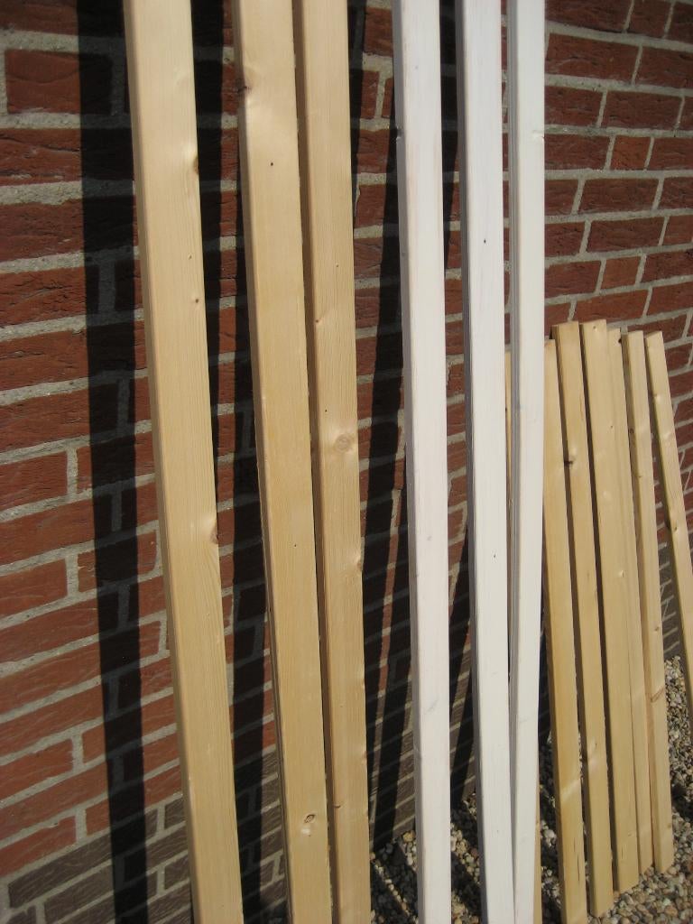 Architraaf deurlijst + plintneut 3 deurkanten 82 x 200 cm, Doe-het-zelf en Verbouw, Overige materialen, Ophalen of Verzenden, Zo goed als nieuw