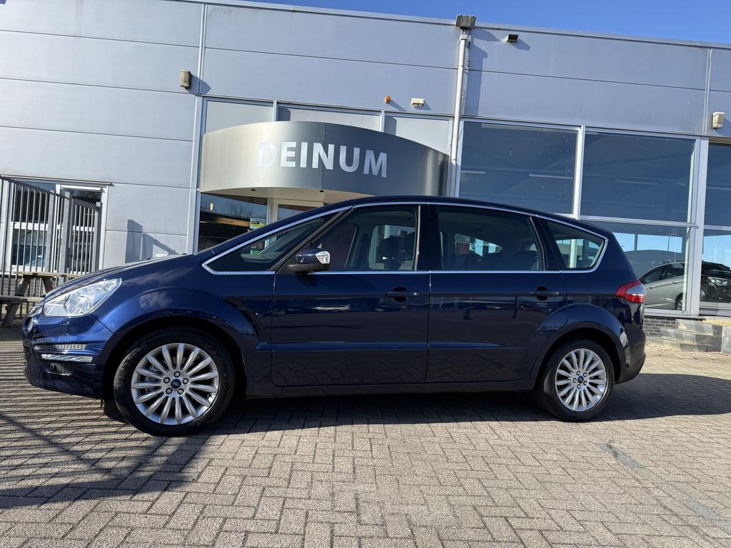 Ford S-Max 1.6 EcoBoost Titanium Navigatie, Trekhaak Comfint, Gebruikt, Zwart, 4 cilinders, Met garantie (alle)