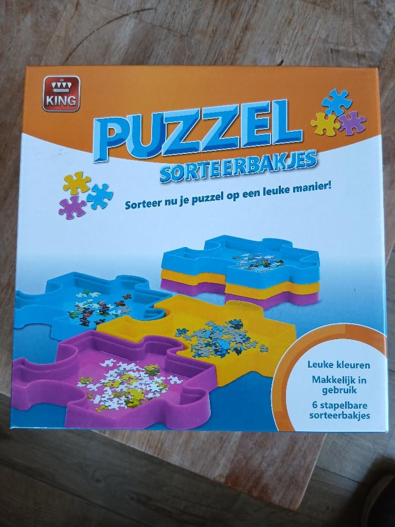 Puzzel sorteerbakjes, Ophalen of Verzenden, 500 t/m 1500 stukjes, Nieuw, Legpuzzel