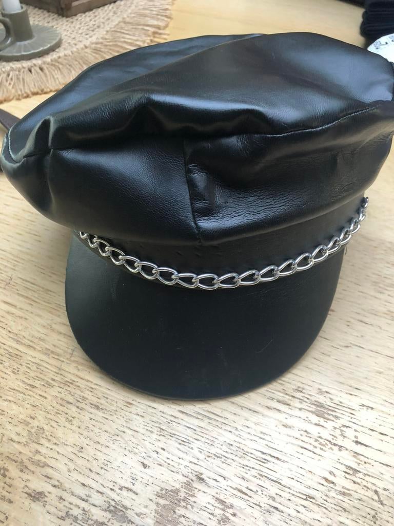 Biker muts carnaval, Kleding | Heren, Carnavalskleding en Feestkleding, Ophalen, Zo goed als nieuw, Overige maten