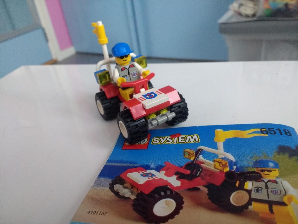 Lego Town 6518 beach buggy Vintage, Ophalen of Verzenden, Gebruikt, Complete set, Lego