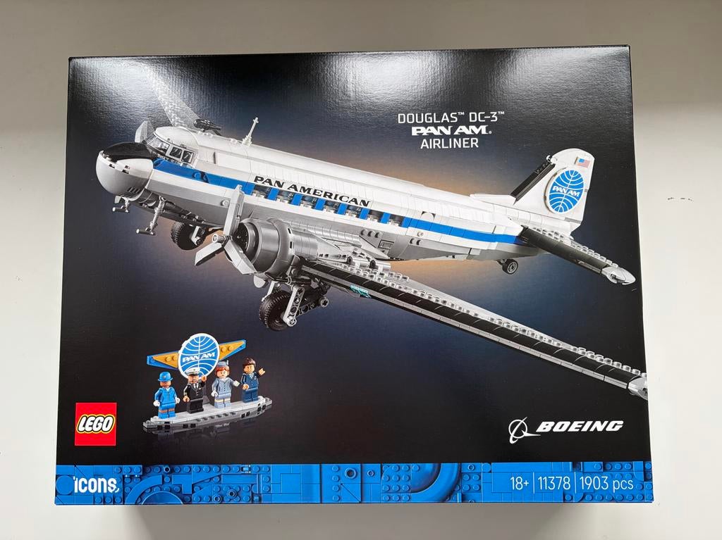 Lego Icons Douglas DC-3 Pan Am Airliner 11378 Nieuw in doos!, Lego, Denemarken, Nieuw, Ophalen of Verzenden
