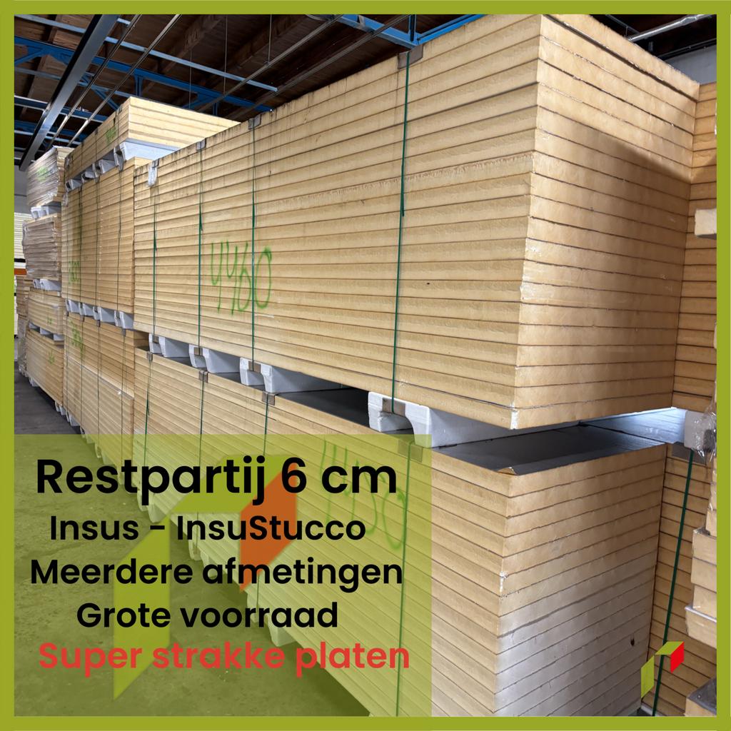 B-keus PIR-isolatie | 6 cm | Insustucco | Alu | Restpartij, Ophalen, Dakisolatie, 4 tot 8 cm, Zo goed als nieuw
