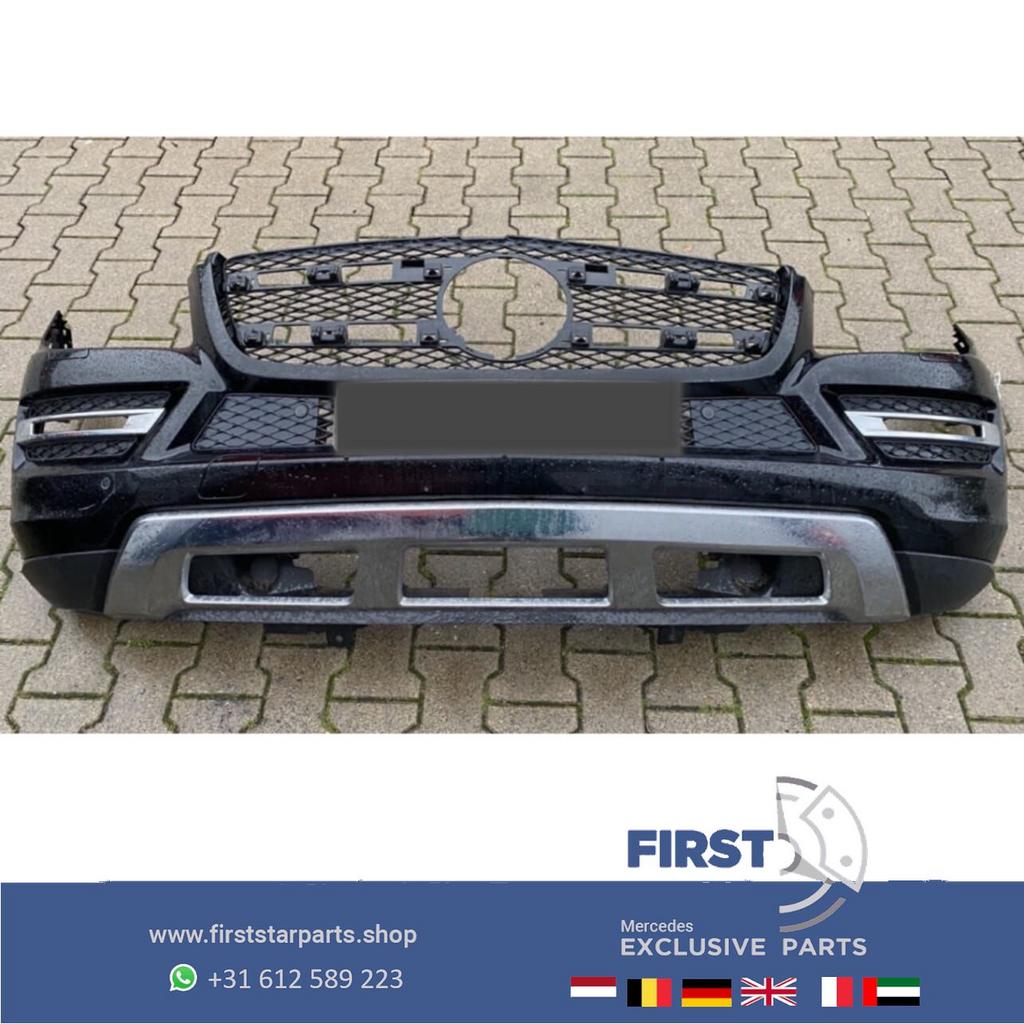 X166 GL BUMPER A1668853125 (W166) VOORBUMPER COMPLEET ZWART, Gebruikt, -, Voor, Ophalen of Verzenden