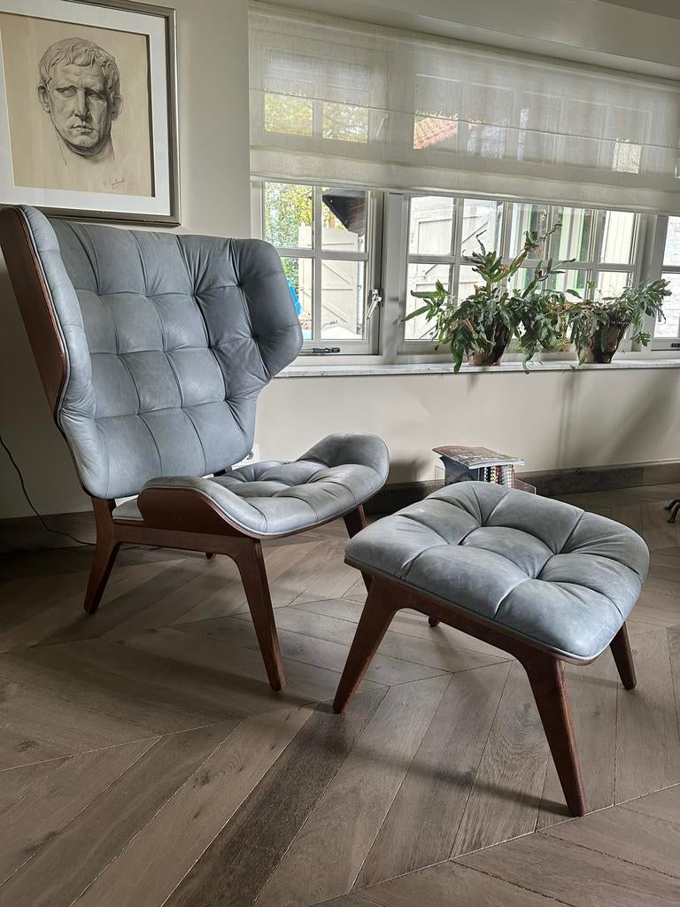 Norr 11 mammoth chair, Huis en Inrichting, Fauteuils, Ophalen, Zo goed als nieuw, 75 tot 100 cm, Leer