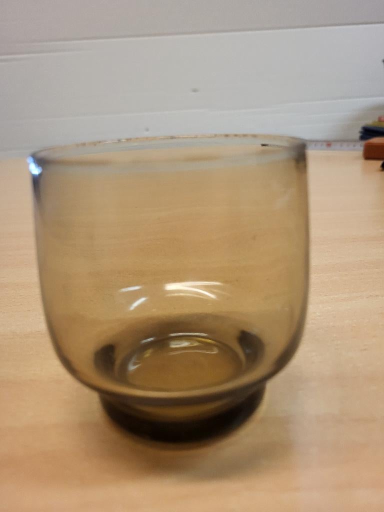 Glas laag.           Rookglas.   BP., Glas of Glazen, Nieuw, Ophalen of Verzenden, Glas