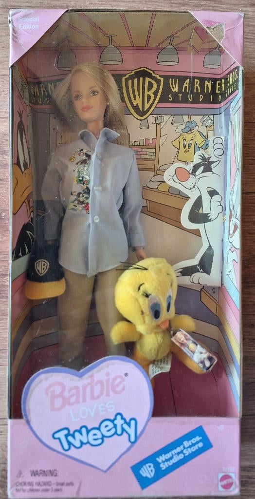 Barbie Loves Tweety 1998 NRFB, Verzamelen, Poppen, Zo goed als nieuw, Fashion Doll, Ophalen of Verzenden