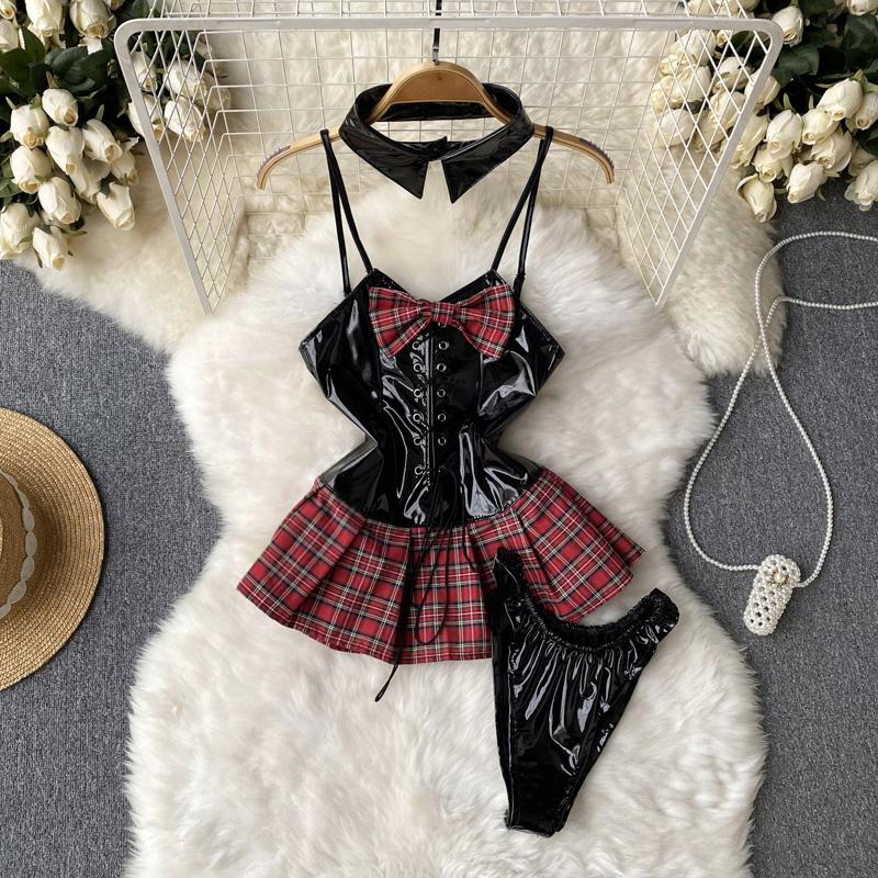 Zwarte geruite bodysuit / dames vrouwen pakje lingerie sexy, Kleding | Dames, Verzenden, Zwart, Body of Korset