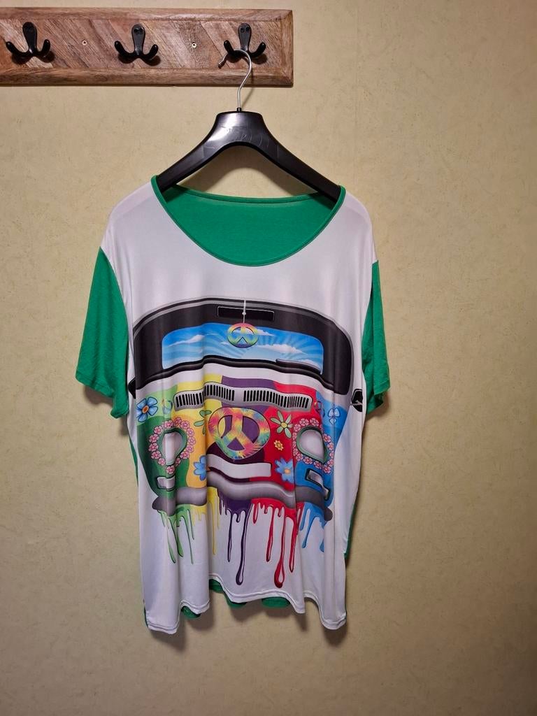 Dane Dona tuniek met VW bus print, maat 3XL (54), Overige kleuren, Maat 46/48 (XL) of groter, Nieuw, Ophalen of Verzenden