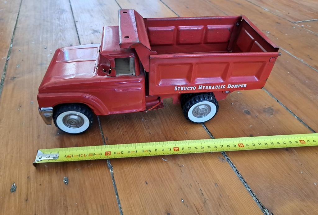 Vintage Structo Hydraulic Dumper - Jaren '60 - Geperst Staal, Ophalen of Verzenden
