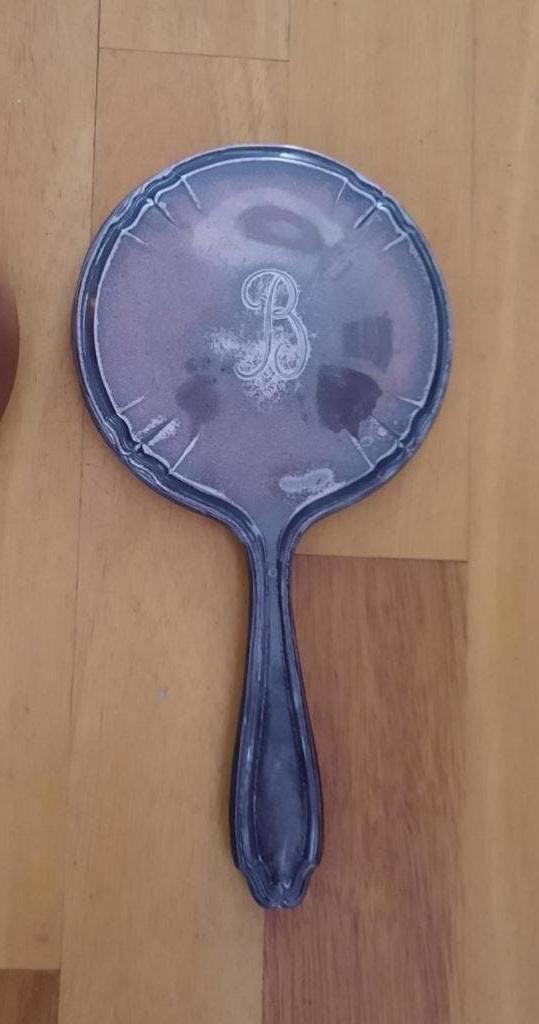 handspiegel met B op achterkant, Ophalen of Verzenden