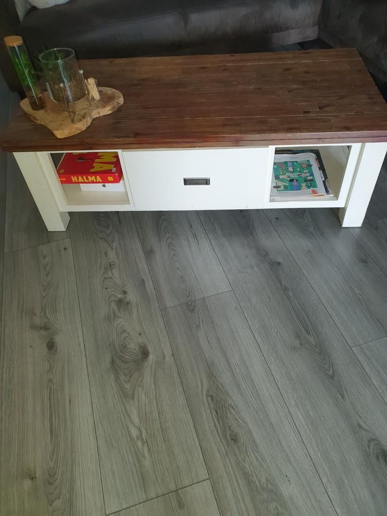 Landelijke Salontafel zeer degelijke uitvoering, Ophalen, Gebruikt, 100 tot 150 cm, 50 tot 100 cm