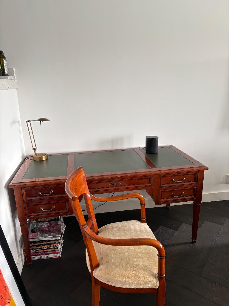 Bureau met stoel, Huis en Inrichting, Bureaus, Ophalen, Gebruikt, Hout, Secretaire