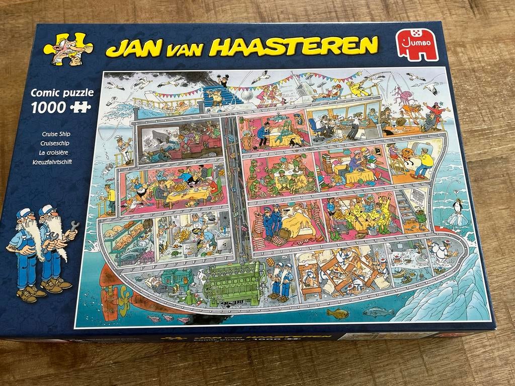 Jan van Haasteren Comic Puzzel 1000 stukjes Cruise Ship, Ophalen, 500 t/m 1500 stukjes, Gebruikt, Legpuzzel