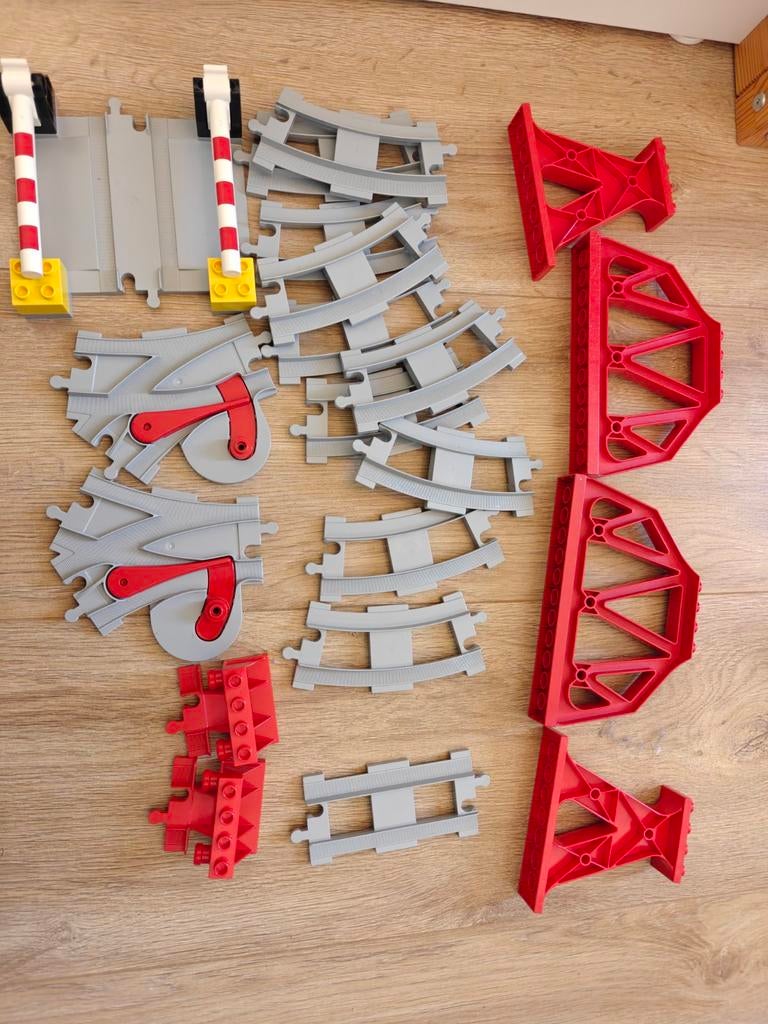 Duplo 10882 Treinset met extra rails en overweg, Ophalen, Gebruikt, Duplo, Complete set