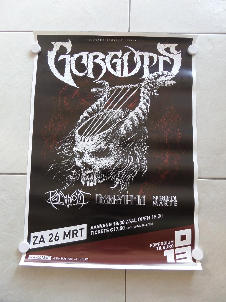 GORGUTS poster 013 Tilburg, Rechthoekig Staand, Nieuw, Ophalen of Verzenden, A1 t/m A3