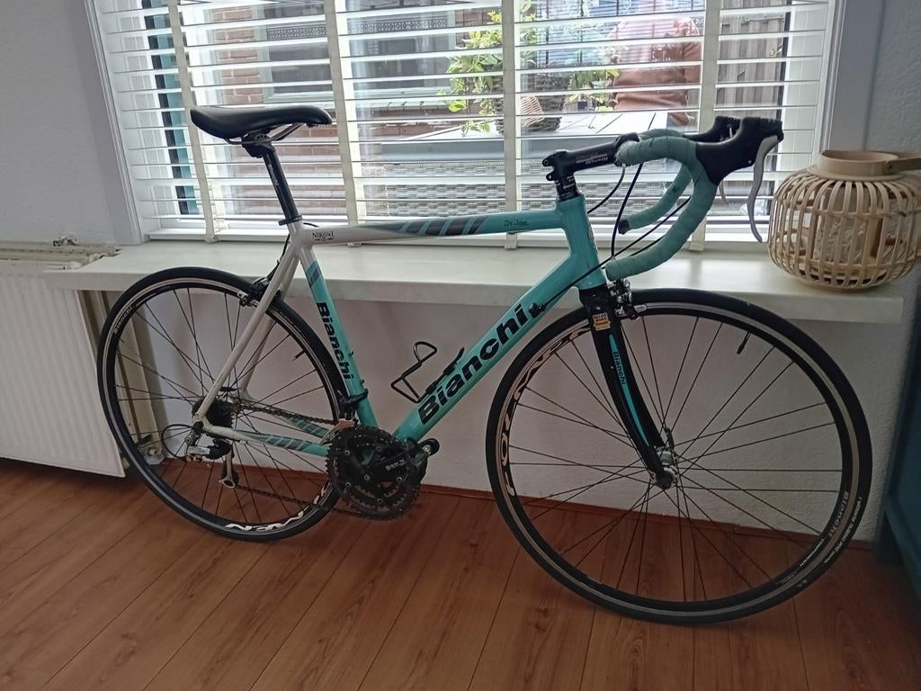 Bianchi via Nirone Aluminium 7 (frame 54 cm) Dirk Visbeek, Fietsen en Brommers, Fietsen | Racefietsen, Gebruikt, Aluminium, Meer dan 20 versnellingen