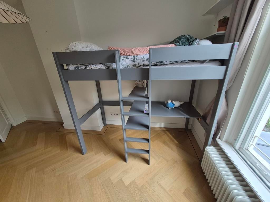 NOUS Kids Hoogslaper Robin met lattenbodem 200x90 cm, Kinderen en Baby's, Kinderkamer | Stapelbedden en Hoogslapers, Ophalen of Verzenden