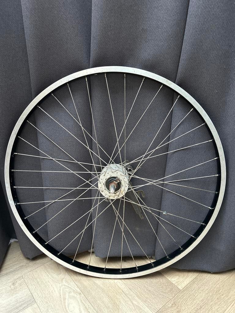 Shimano Voorwiel met Naafdynamo DH-2R30-E 6V 2.4W, Gebruikt, Aluminium, Stadsfiets, Ophalen