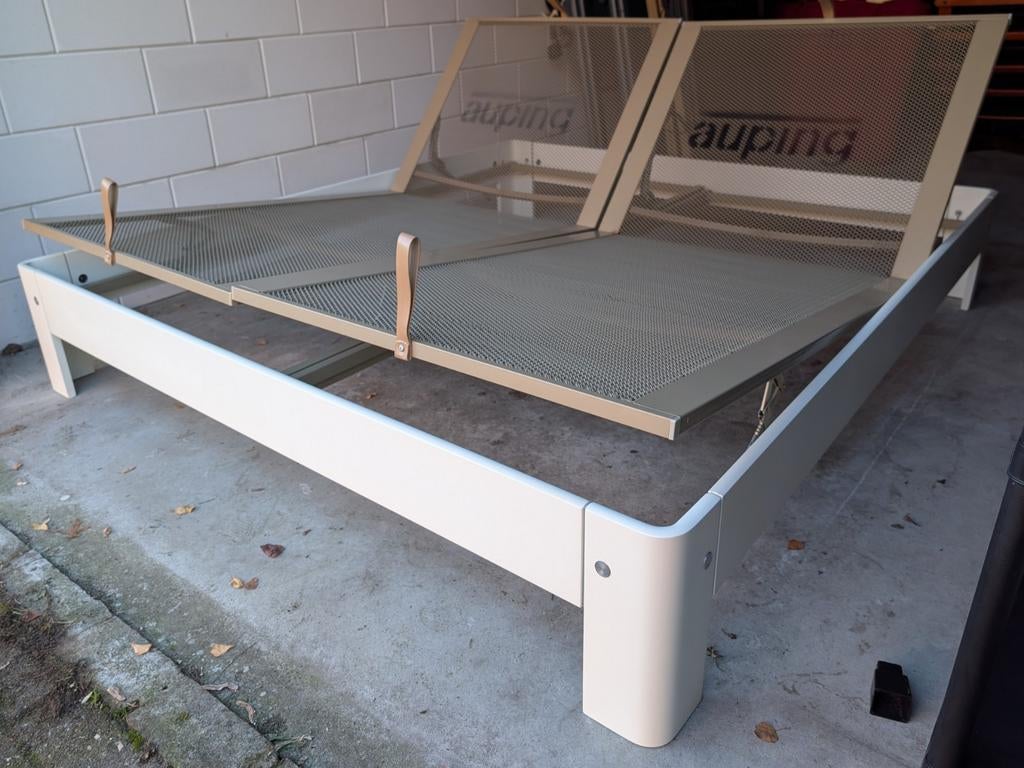 Auping Auronde wit  bed ledikant 180 x 200 34.5 cm hoog., Ophalen of Verzenden, Gebruikt, Tweepersoons, Wit