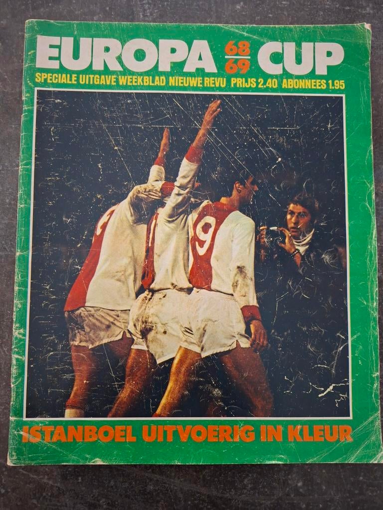Europa cup 1968 1969 tijdschrift, Ophalen of Verzenden, Zo goed als nieuw, Ajax, Boek of Tijdschrift